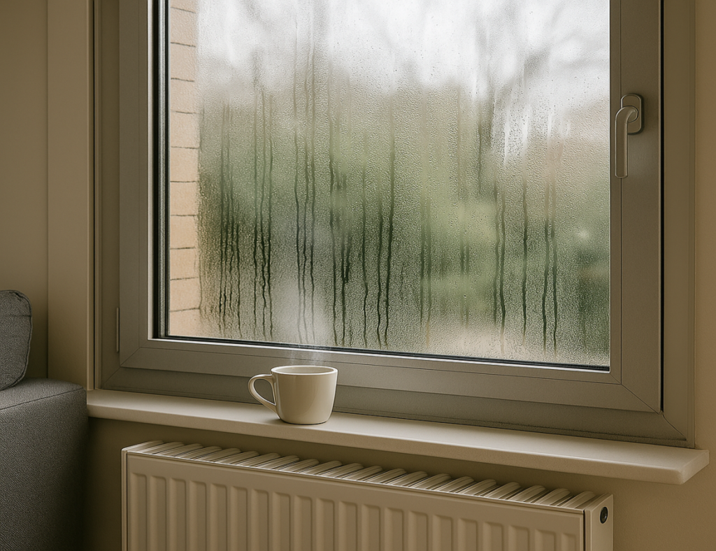 humedad por condensación en ventanas del hogar
