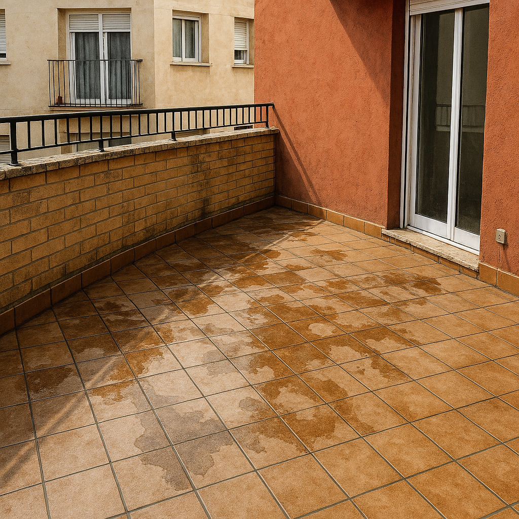 cómo identificar el origen de una filtración de agua por la terraza