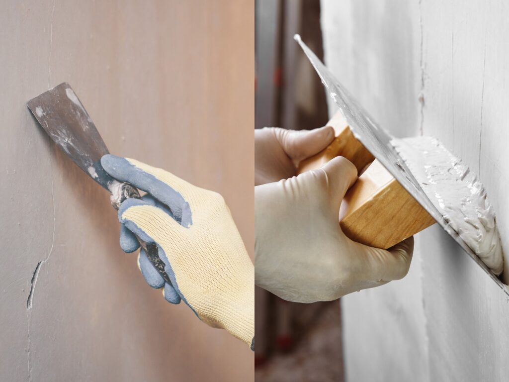 reparación de grietas por humedad paso a paso