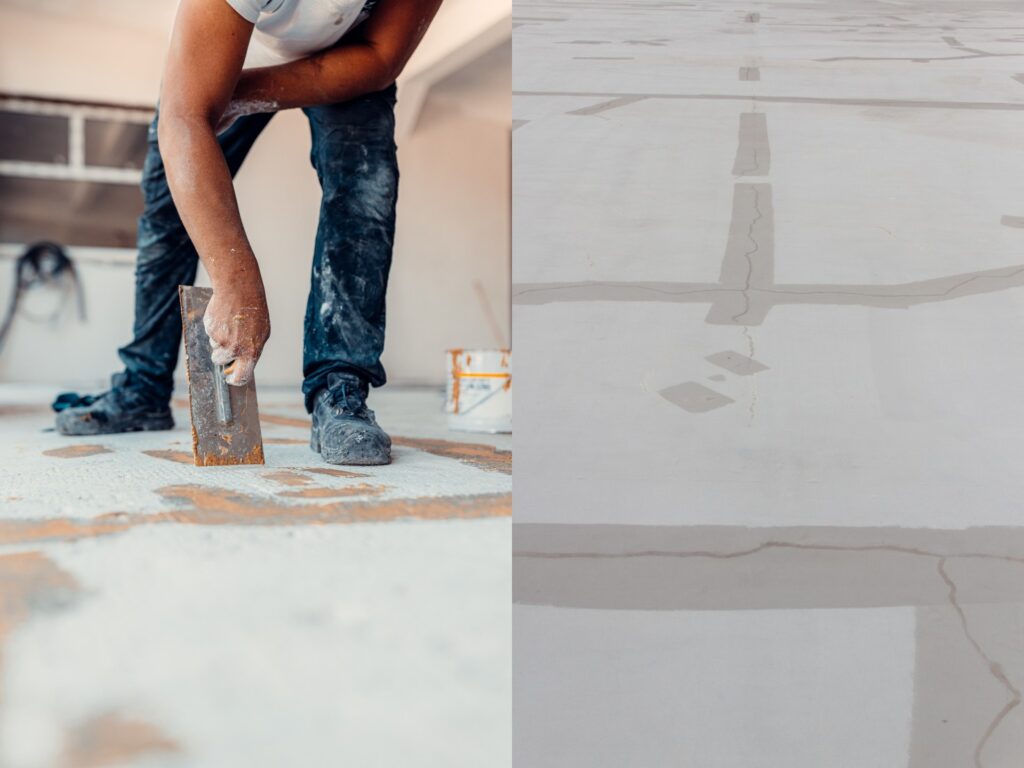 cómo reparar grietas en el suelo paso a paso