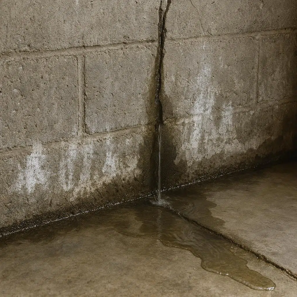 filtración de agua en sótano o garaje